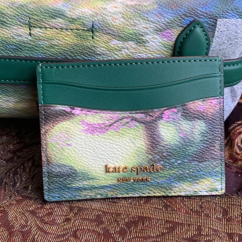 RARE!!Authentic KATE SPADE leather Bambi collection card holder - Picture 6 of 10